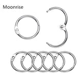 20-88mm Nickel Plated Book Rings Loose Leaf Binder Ring Key Chain