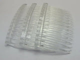 20 Clear Plastic Hair Clips Side Combs 70X40mm