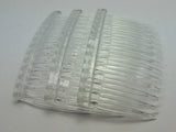 20 Clear Plastic Hair Clips Side Combs 70X40mm