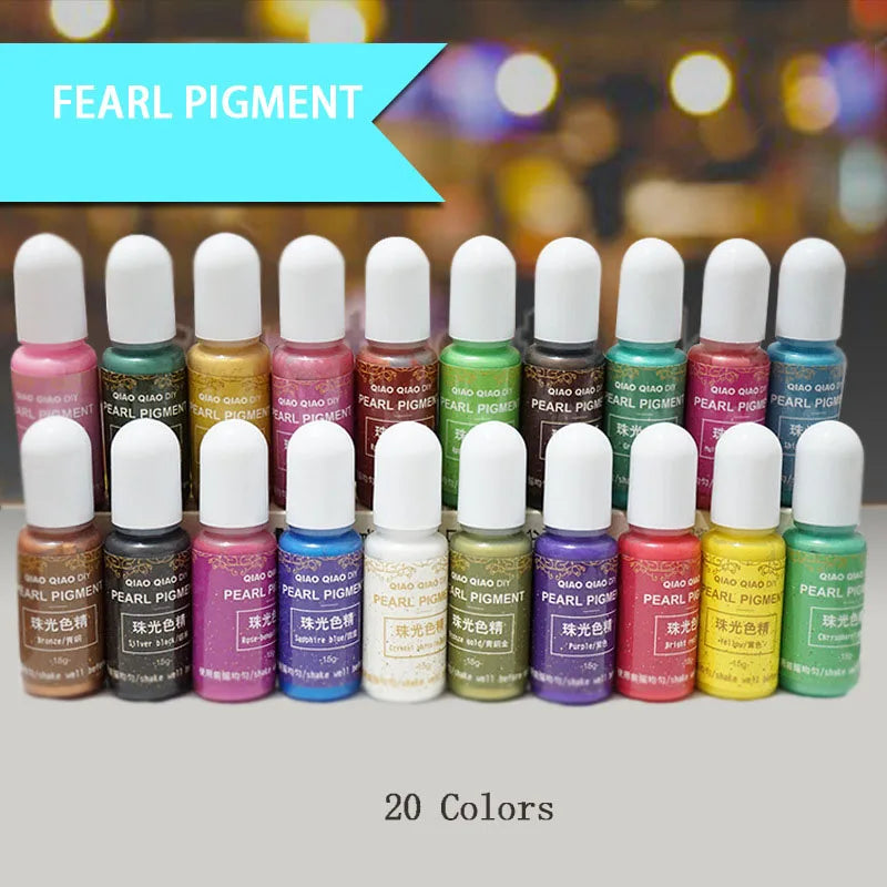 20 Colors 15g Epoxy Resin Pigment UV Resin Coloring Dye Colorant Pigment