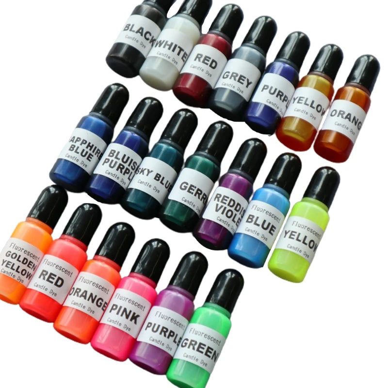20 Colors UV Epoxy Resin Colorant Ink Pigment Liquid Coloring Dye DIY Art