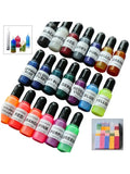 20 Colors UV Epoxy Resin Colorant Ink Pigment Liquid Coloring Dye DIY Art