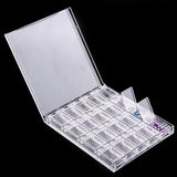 Acrylic Makeup Organizer Nail Art Storage Box Clear Display Case Organizer