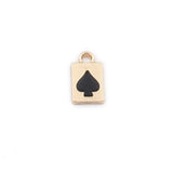 Heart Poker Earring Charms Red/Black/White Pendants for Jewellery