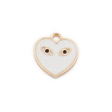 Heart Poker Earring Charms Red/Black/White Pendants for Jewellery
