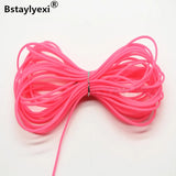 20M 10M 5M Transparent 2mm Hollow Rubber Tubing Jewelry Cord Cover