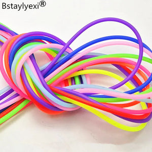 20M 10M 5M Transparent 2mm Hollow Rubber Tubing Jewelry Cord Cover