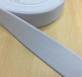 20 Meters Twill Elastic Band 25mm Double Sided for Costume Accessories