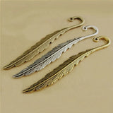 20 PCS Vintage Zinc Alloy Feather Bookmark DIY Jewelry Making