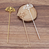20 PCS 120mm Metal Alloy Fan Hair Sticks Gold/Silver Hair Pins
