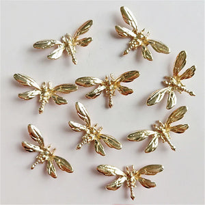 20 PCS 14*26mm Metal Alloy KC Gold/Dragonfly DIY Jewelry Making Material