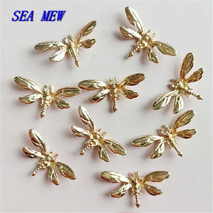 20 PCS 14*26mm Metal Alloy KC Gold/Dragonfly DIY Jewelry Making Material