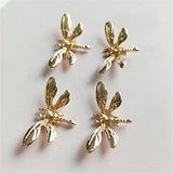 20 PCS 14*26mm Metal Alloy KC Gold/Dragonfly DIY Jewelry Making Material
