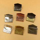 20 PCS 15x20mm Copper Envelope Flowers Locket Pendant Charm DIY Jewelry