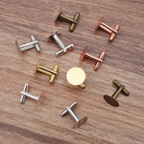 20 PCS 15mm Round Copper Cufflinks Silver Plated Blanks for Jewelry Making