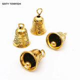 20 PCS 15x9mm Small Bell Charms Pendant DIY Jewelry Making
