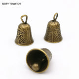 20 PCS 15x9mm Small Bell Charms Pendant DIY Jewelry Making
