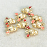 20 PCS Metal Alloy Mouse Pendant Charm DIY Jewelry Accessories