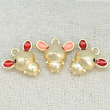 20 PCS Metal Alloy Mouse Pendant Charm DIY Jewelry Accessories