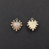 20 PCS Heart Pearl Pendant Charms DIY Jewelry Accessories