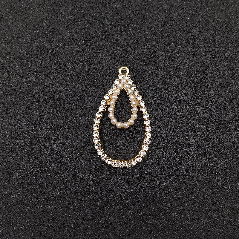 20 PCS Metal Alloy Water Drop Pendant Charms for DIY Jewelry Making