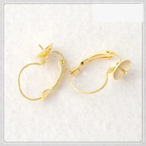 20PCS 20*13mm Copper Ear Hook Base Earring Settings DIY Jewelry Making