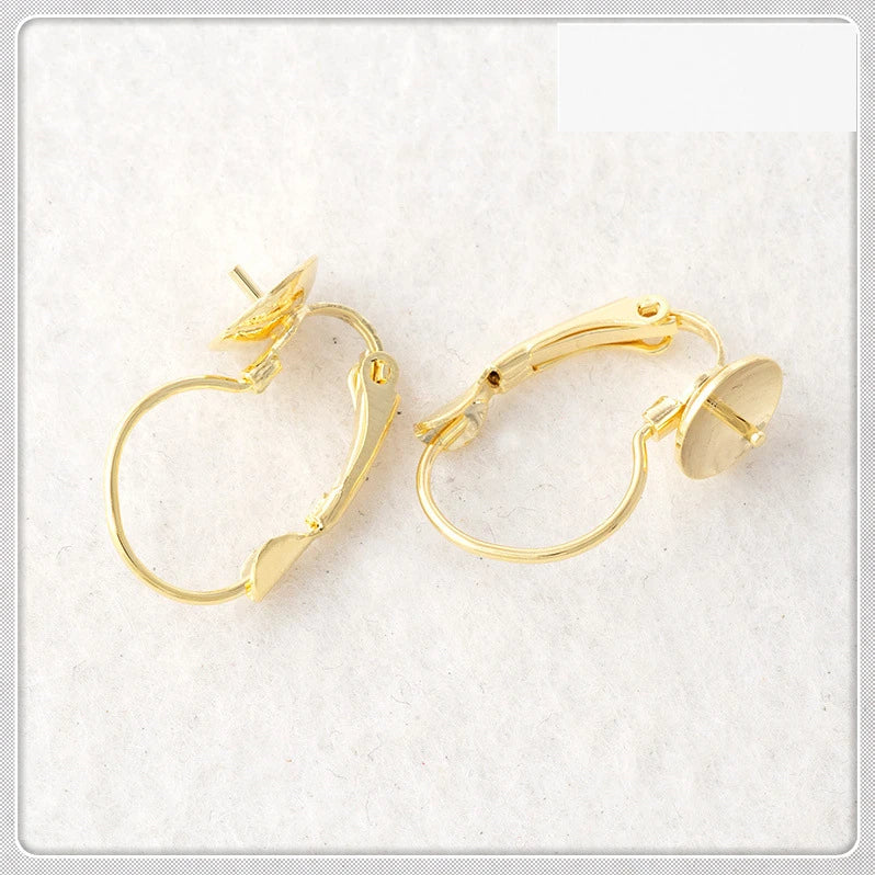 20PCS 20*13mm Copper Ear Hook Base Earring Settings DIY Jewelry Making