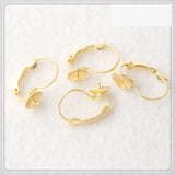 20PCS 20*13mm Copper Ear Hook Base Earring Settings DIY Jewelry Making