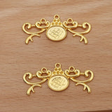 20 PCS Gold/Silver Plated Leaf Flowers Pendant Jewelry DIY Accessories