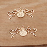 20 PCS Gold/Silver Plated Leaf Flowers Pendant Jewelry DIY Accessories