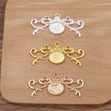20 PCS Gold/Silver Plated Leaf Flowers Pendant Jewelry DIY Accessories