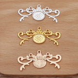 20 PCS Gold/Silver Plated Leaf Flowers Pendant Jewelry DIY Accessories