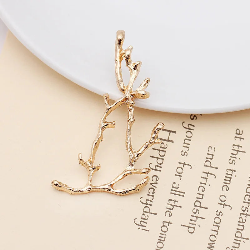 20 PCS 20.5*60.5mm Branch Metal Alloy Hair Accessories