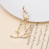 20 PCS 20.5*60.5mm Branch Metal Alloy Hair Accessories
