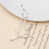 20 PCS 20.5*60.5mm Branch Metal Alloy Hair Accessories