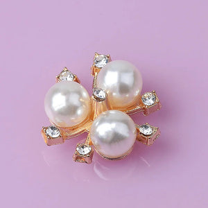 20 PCS 20mm Metal Crystal Flower DIY Jewelry Accessories