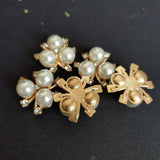 20 PCS 20mm Metal Crystal Flower DIY Jewelry Accessories