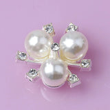 20 PCS 20mm Metal Crystal Flower DIY Jewelry Accessories