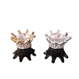 20 PCS Rhinestone Inlay Crown for Earrings Headwear DIY Jewelry Making