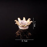 20 PCS Rhinestone Inlay Crown for Earrings Headwear DIY Jewelry Making