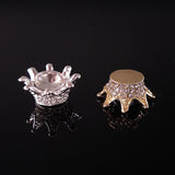 20 PCS Rhinestone Inlay Crown for Earrings Headwear DIY Jewelry Making