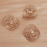 20 PCS Hair Rope Clasp Clips Filigree Flowers Slice Buckle DIY Hair Accessories
