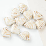 20 PCS Ceramic Shell Shape Beads for Jewelry Making
