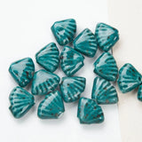 20 PCS Ceramic Shell Shape Beads for Jewelry Making