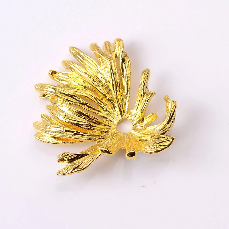 20 PCS Vintage Metal Alloy Leaves DIY Jewelry Accessories