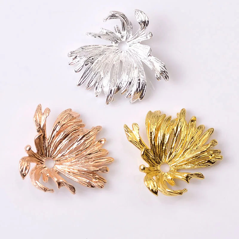 20 PCS Vintage Metal Alloy Leaves DIY Jewelry Accessories