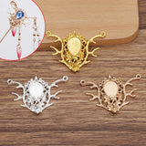 20 PCS Alloy Retro Branches Flowers For Headdress Brooch DIY Jewelry Making
