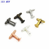 20 PCS Round Flat Base Cufflink Blanks Settings for DIY Jewelry Making