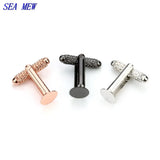 20 PCS Round Flat Base Cufflink Blanks Settings for DIY Jewelry Making