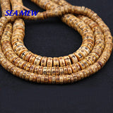 20 PCS Natural Tibet Ox Bovine Bone Carved Spacer Loose Beads